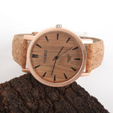 Quartz Wooden Strap Watch With Two Styles