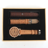 Quartz Wooden Strap Watch With Two Styles