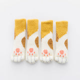 4Pcs /Set Cute Cat Paw Table Chair