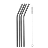 Reusable Metal Drinking Straws  with Cleaning Brush Free